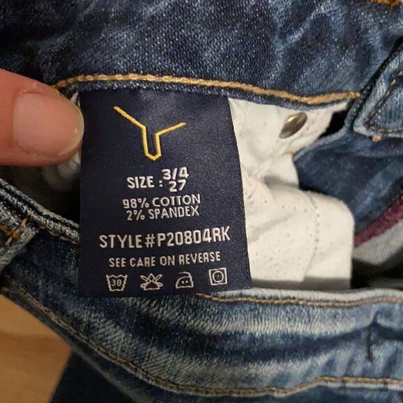 Vigoss Studio Medium Wash’ The Seattle’ Skinny Distressed Jeans Size 3/4 - Picture 14 of 16